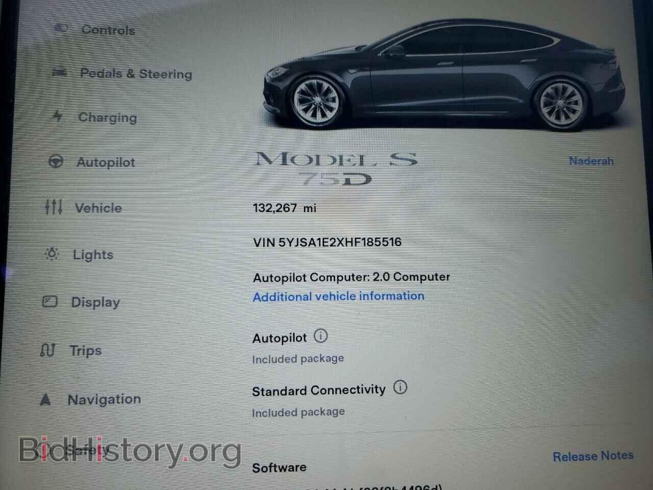 2017 TESLA MODEL S - VIN: 5YJSA1E2XHF185516 - Photo 9