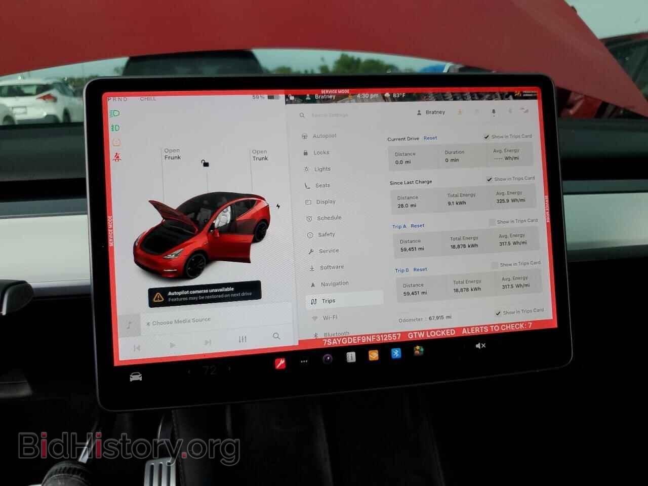 2022 TESLA MODEL Y - VIN: 7SAYGDEF9NF312557 - Фото 9
