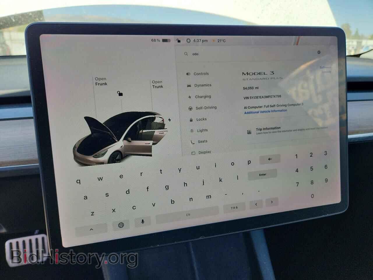2021 TESLA MODEL 3 - VIN: 5YJ3E1EA3MF074798 - Photo 9