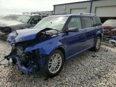 2014 Ford FLEX SEL, blue — VIN 2FMHK6C88EBD33789, Copart