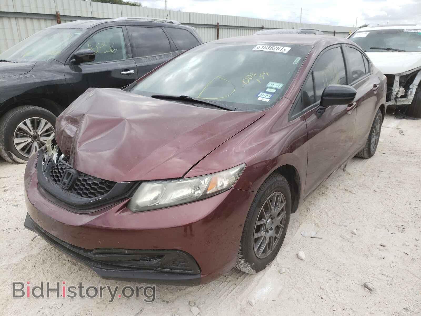 2014 HONDA CIVIC - VIN: 19XFB2F50EE006155 - Фото 2