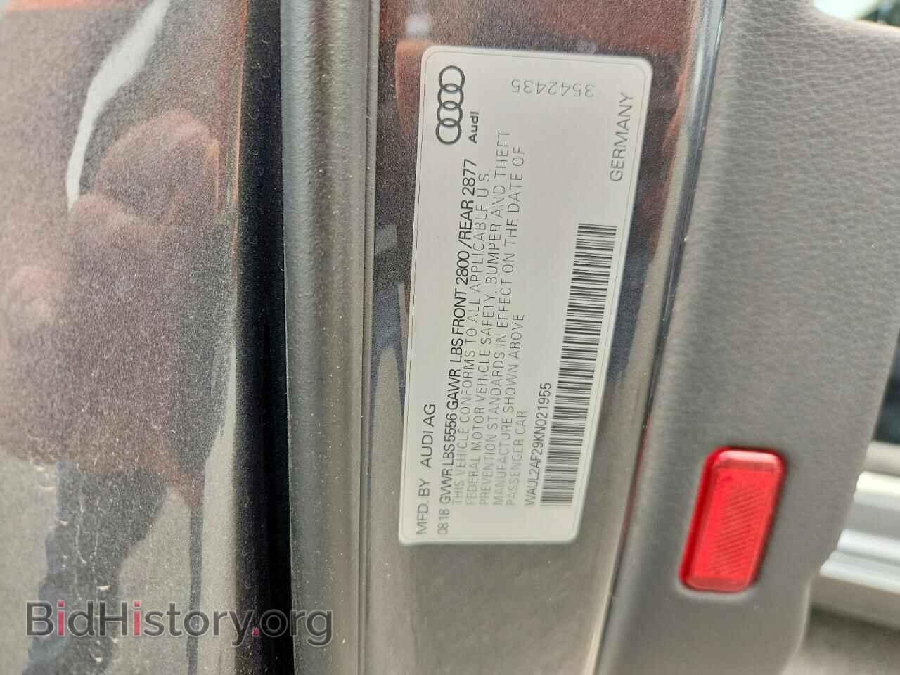 2019 AUDI A6 - VIN: WAUL2AF29KN021955 - Photo 12