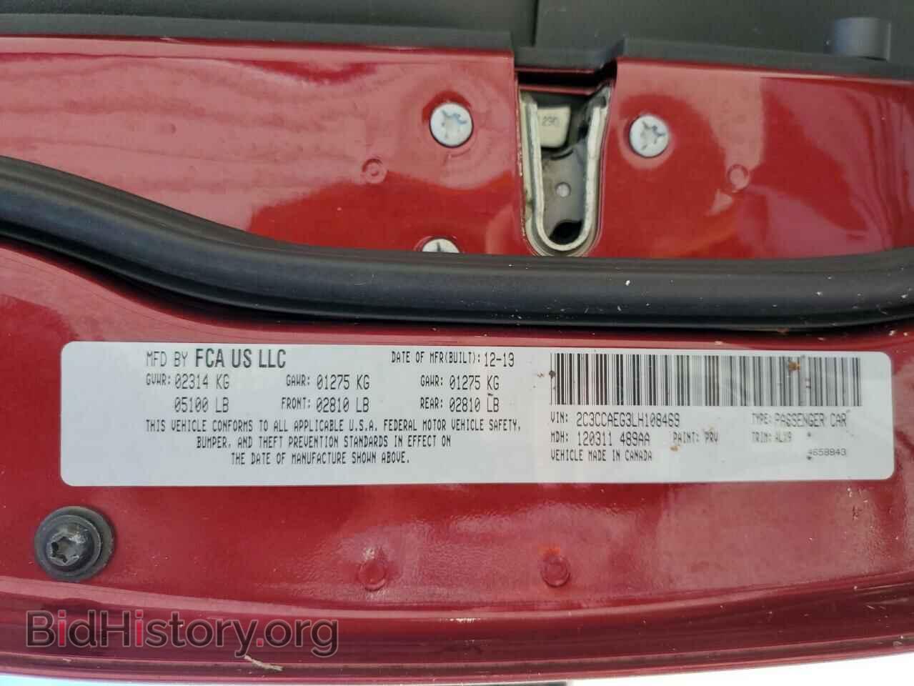 2020 CHRYSLER 300 - VIN: 2C3CCAEG3LH108469 - Фото 10