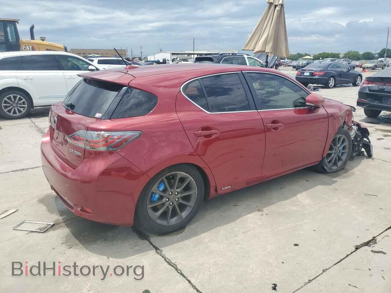 2012 LEXUS CT 200 - VIN: JTHKD5BH4C2108075 - Фото 3