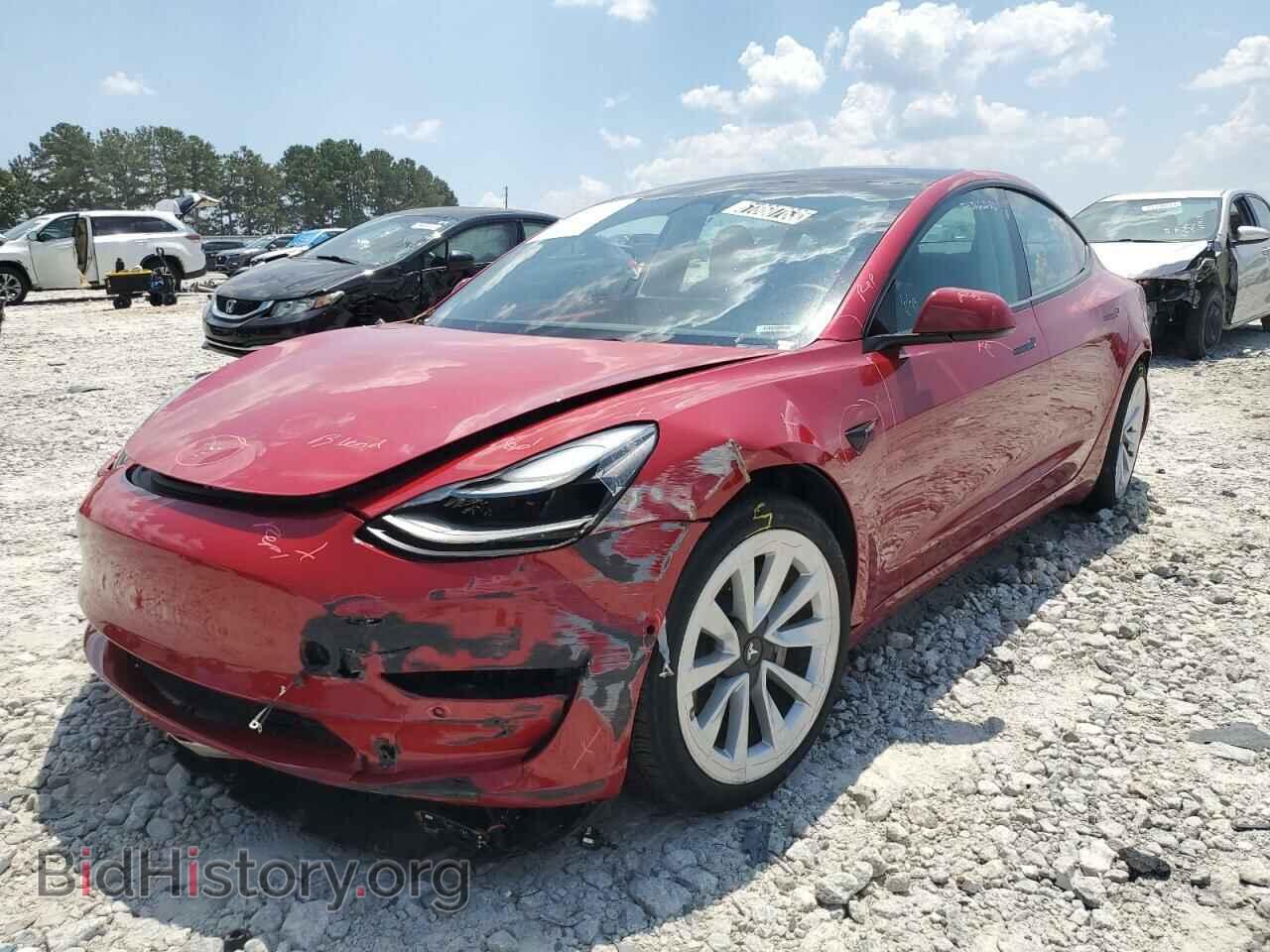 Photo 5YJ3E1EB2NF187488 - TESLA MODEL 3 2022