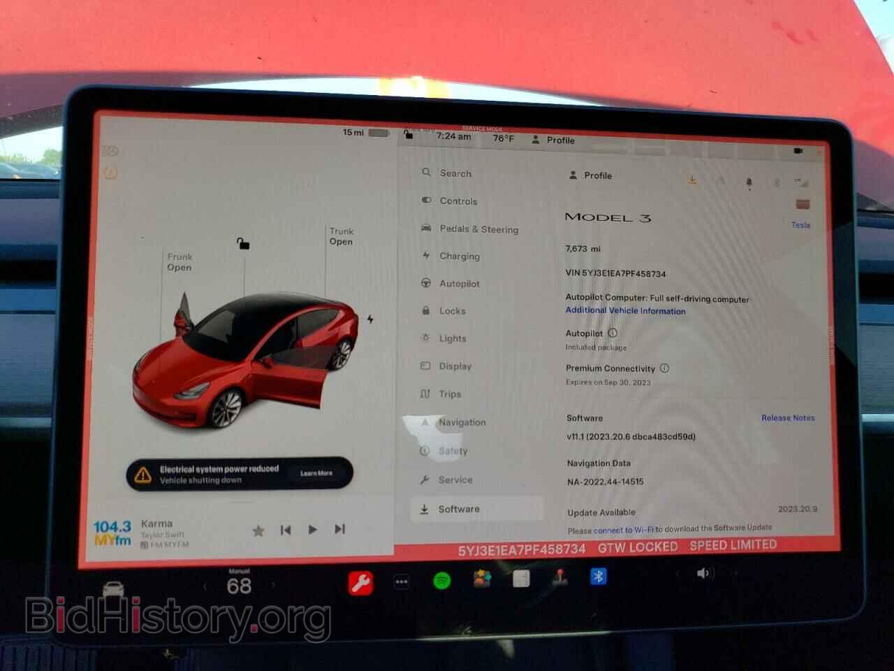 2023 TESLA MODEL 3 - VIN: 5YJ3E1EA7PF458734 - Photo 9