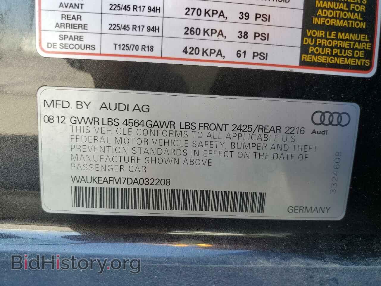 2013 AUDI A3 - VIN: WAUKEAFM7DA032208 - Photo 13