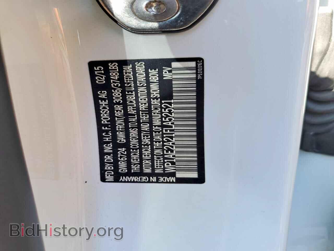 2015 PORSCHE CAYENNE - VIN: WP1AE2A21FLA52521 - Фото 12