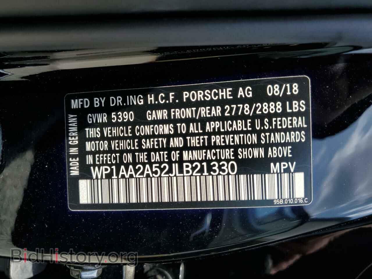 2018 PORSCHE MACAN - VIN: WP1AA2A52JLB21330 - Фото 13