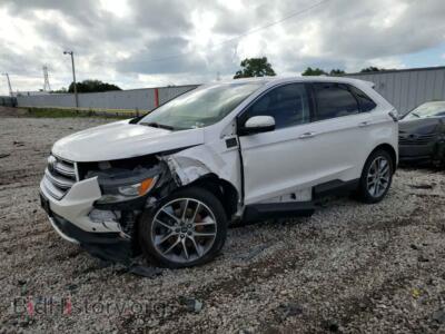 2016 Ford EDGE Titanium, белый — VIN 2FMPK4K86GBC48812, Copart
