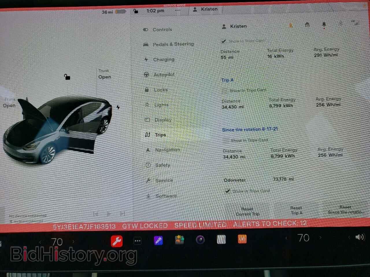 2018 TESLA MODEL 3 - VIN: 5YJ3E1EA7JF163513 - Фото 9