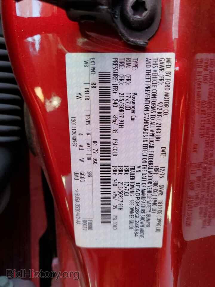 2016 FORD FOCUS - VIN: 1FADP3K28GL246984 - Фото 12