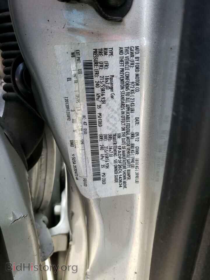 2013 FORD FOCUS - VIN: 1FADP3F26DL143634 - Фото 10