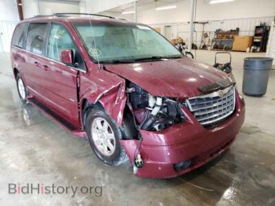 2008 Chrysler MINIVAN Town & COU, темно-бордовый — VIN 2A8HR54P58R730493, Copart