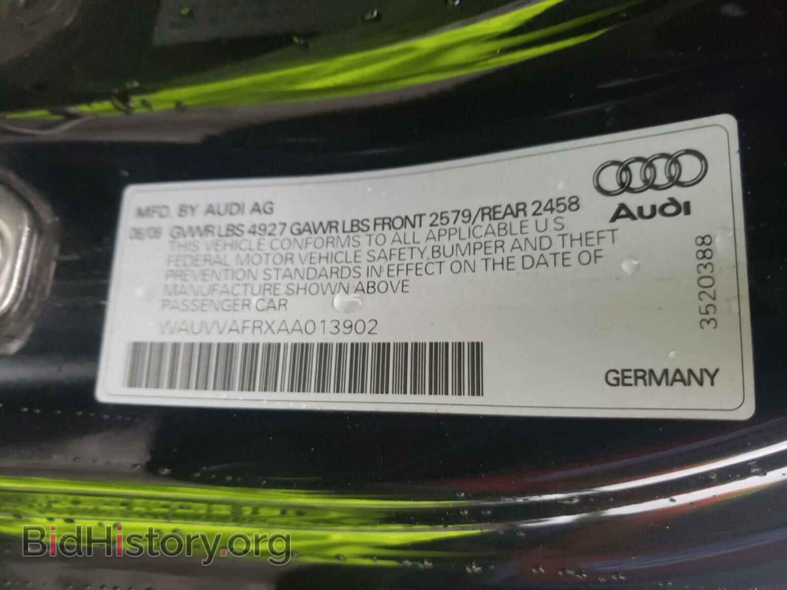 2010 AUDI S5/RS5 - VIN: WAUVVAFRXAA013902 - Фото 10