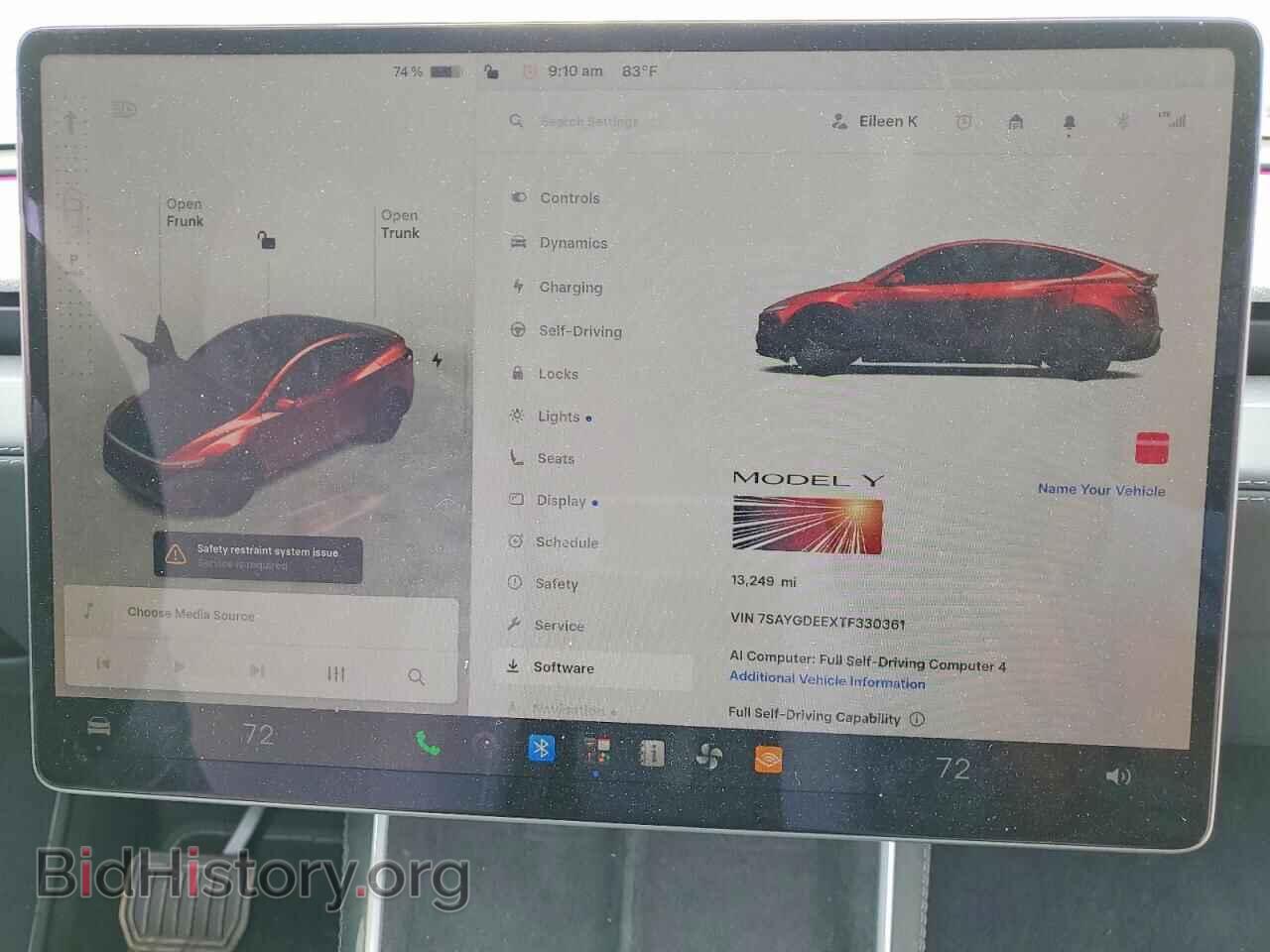 2026 TESLA MODEL Y - VIN: 7SAYGDEEXTF330361 - Photo 9