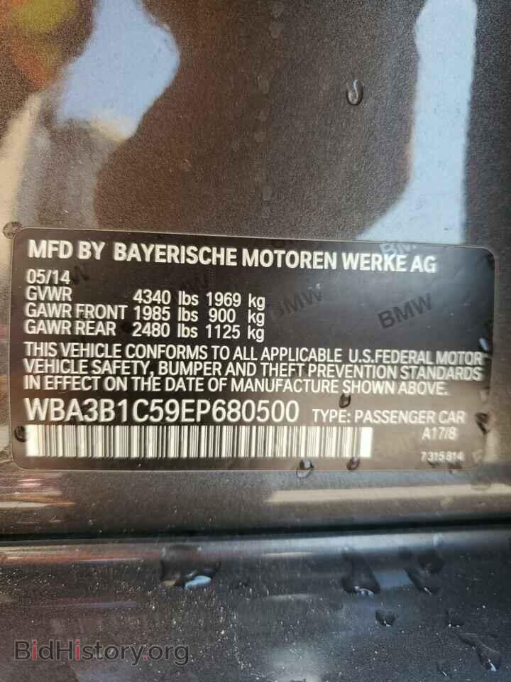 2014 BMW 3 SERIES - VIN: WBA3B1C59EP680500 - Фото 12