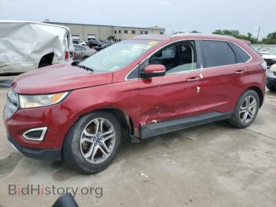 2015 Ford EDGE Titanium, red — VIN 2FMTK3K89FBB89214, Copart