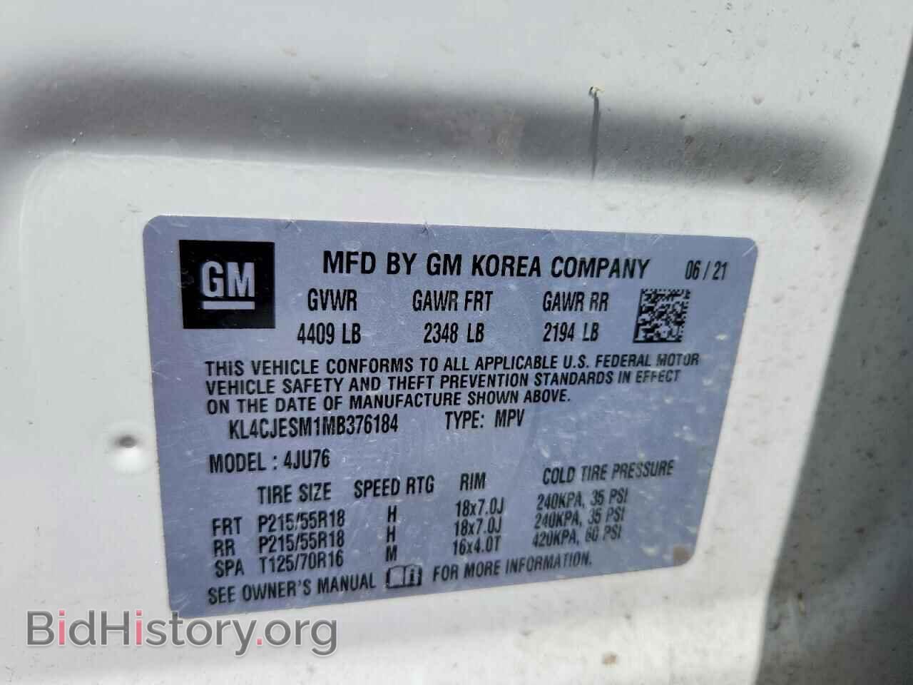 2021 BUICK ENCORE - VIN: KL4CJESM1MB376184 - Photo 13