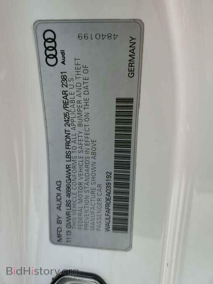 2014 AUDI A5 - VIN: WAULFAFR0EA039192 - Photo 10