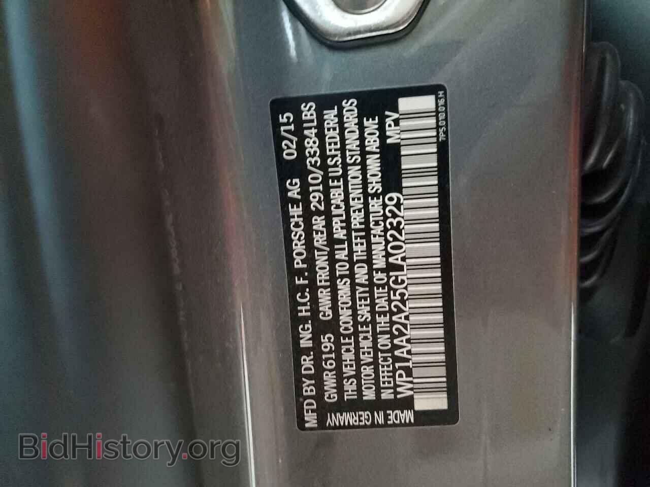 2016 PORSCHE CAYENNE - VIN: WP1AA2A25GLA02329 - Фото 10