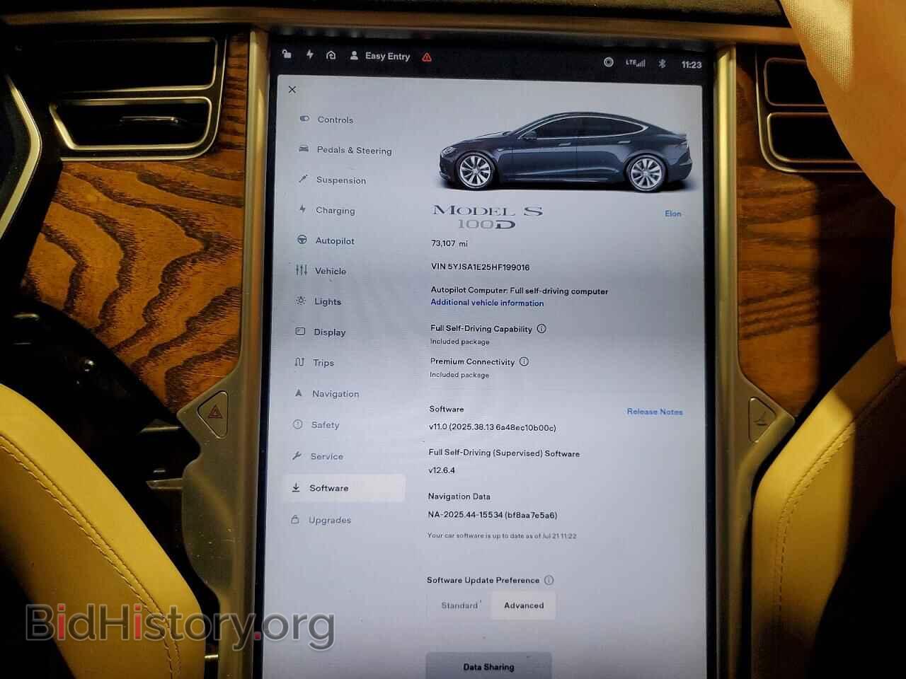 2017 TESLA MODEL S - VIN: 5YJSA1E25HF199016 - Photo 9