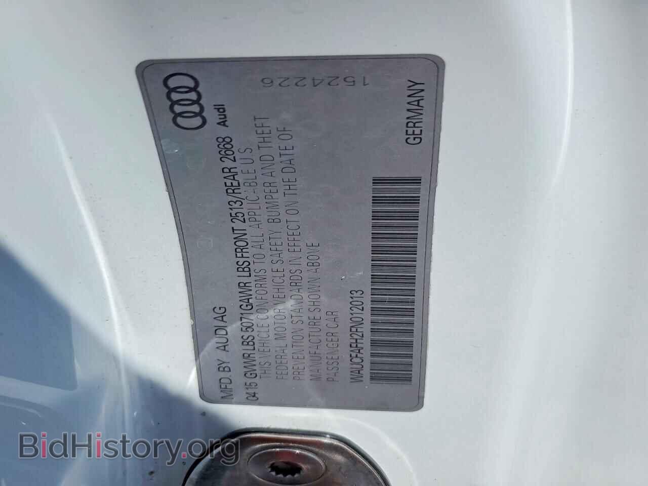 2015 AUDI A5 - VIN: WAUCFAFH2FN012013 - Photo 12