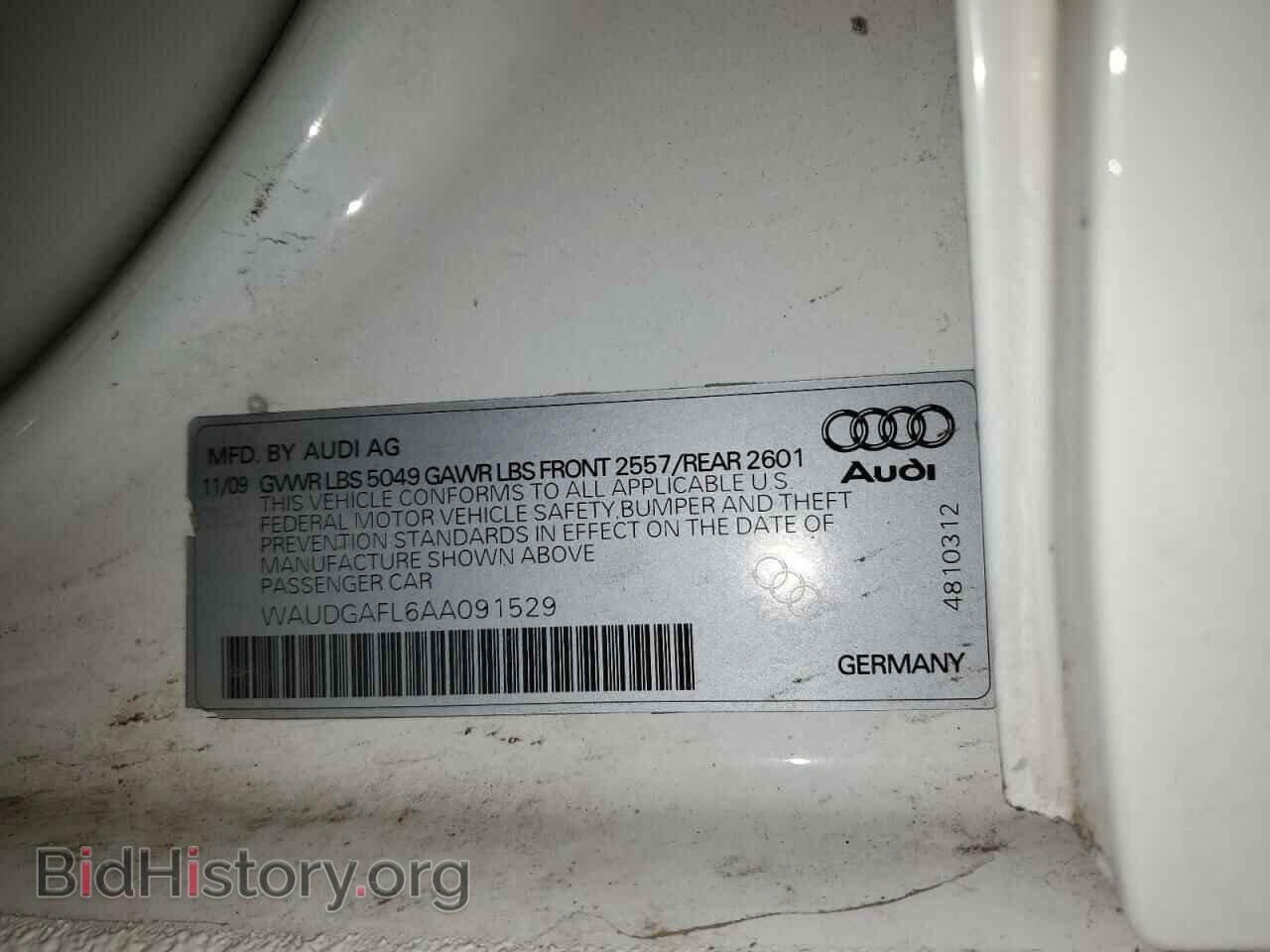 2010 AUDI S4/RS4 - VIN: WAUDGAFL6AA091529 - Фото 13