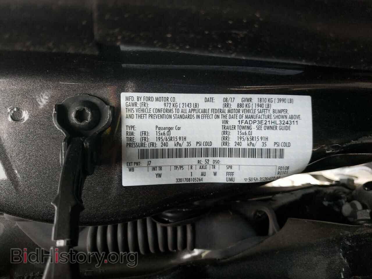 2017 FORD FOCUS - VIN: 1FADP3E21HL324311 - Фото 10