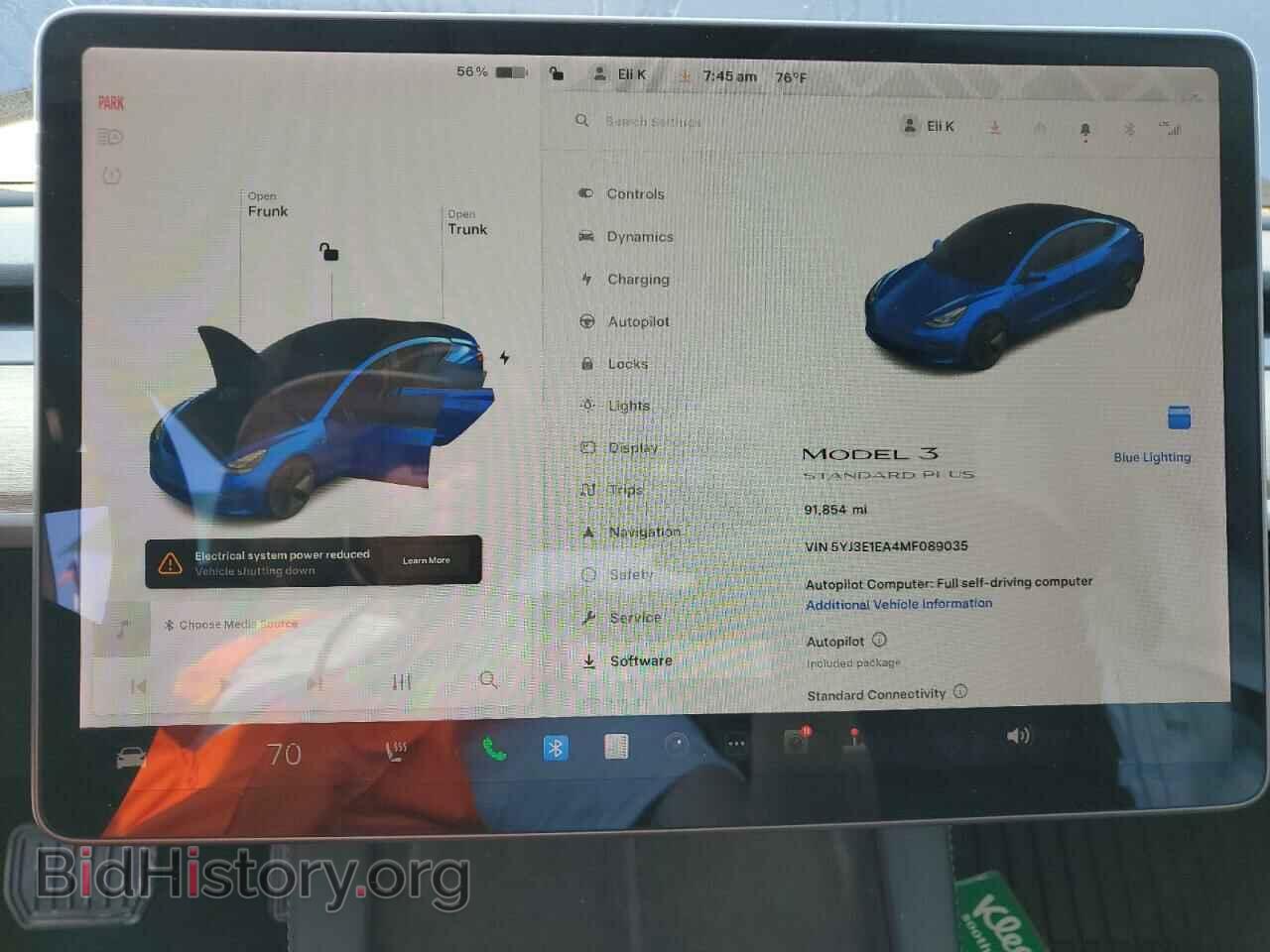 2021 TESLA MODEL 3 - VIN: 5YJ3E1EA4MF089035 - Photo 9
