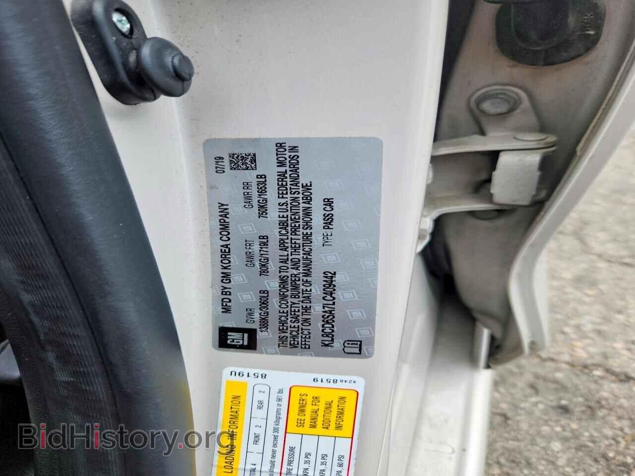 2020 CHEVROLET SPARK - VIN: KL8CD6SA7LC409442 - Фото 12