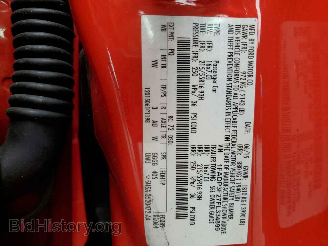 2015 FORD FOCUS - VIN: 1FADP3F27FL334899 - Photo 10
