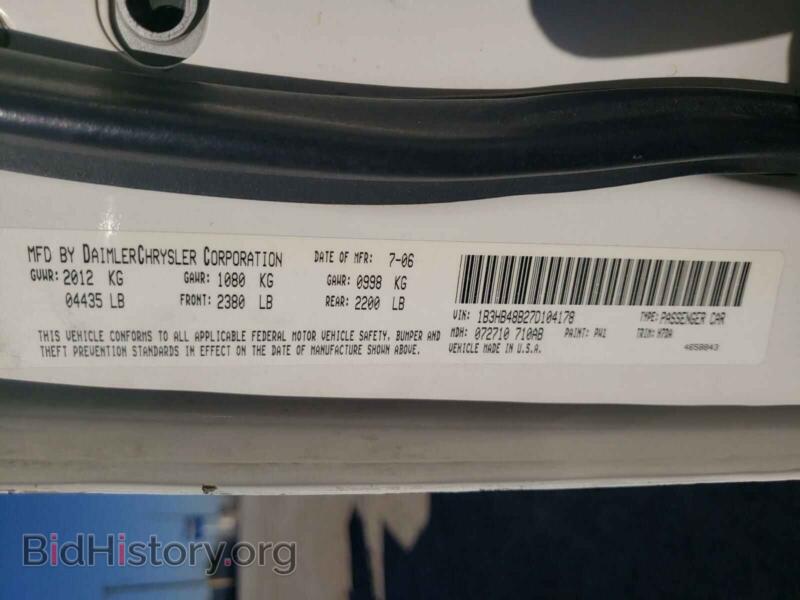 2007 Dodge CALIBER (VIN 1B3HB48B27D104178) — photo 10 of 10