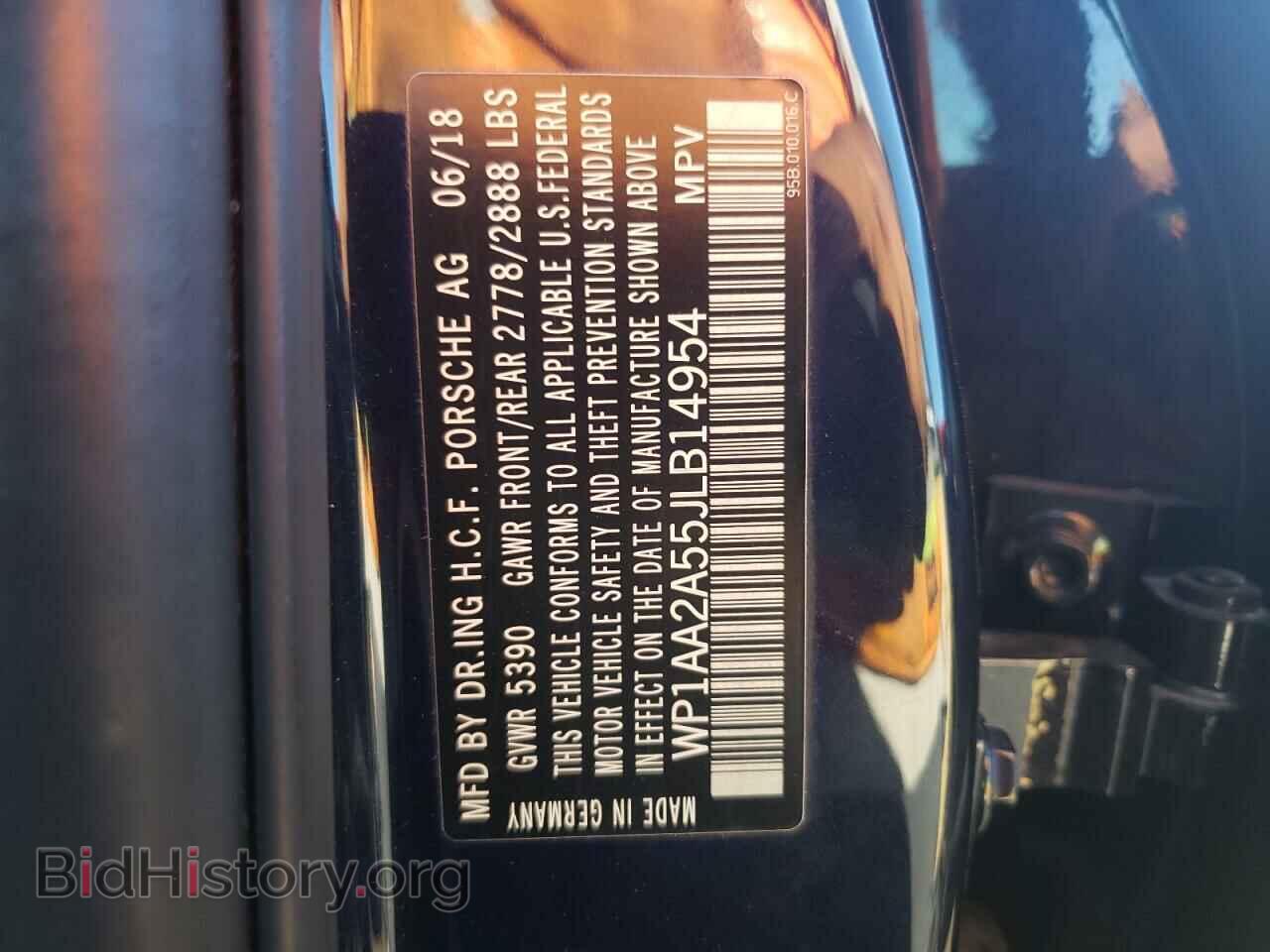 2018 PORSCHE MACAN - VIN: WP1AA2A55JLB14954 - Фото 12