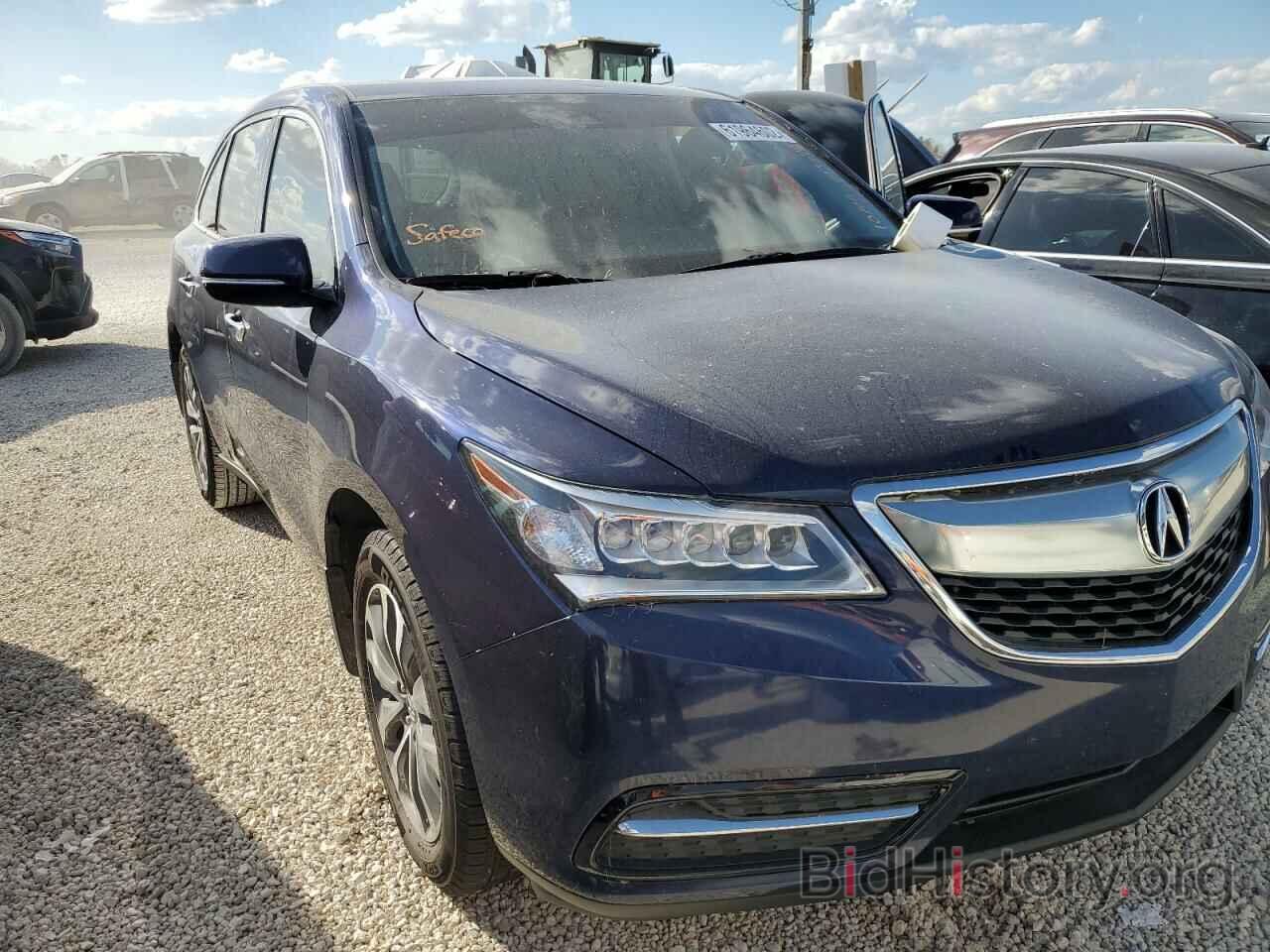 Фотография 5FRYD3H43GB021533 - ACURA MDX 2016