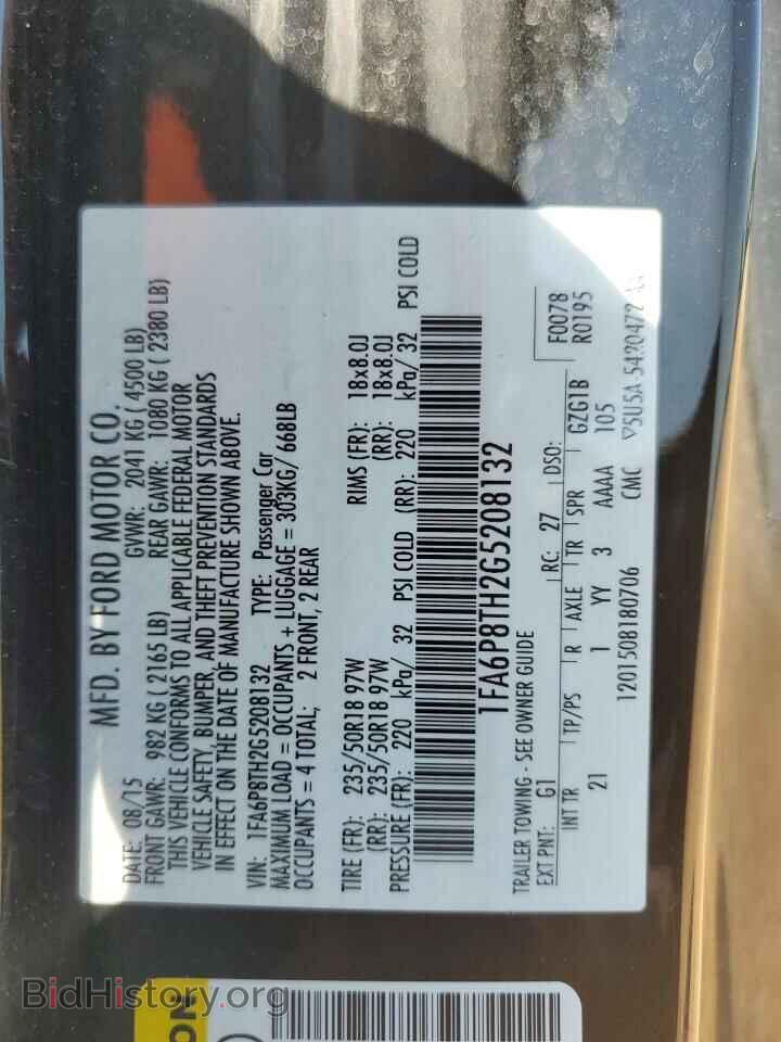 2016 FORD ALL Models - VIN: 1FA6P8TH2G5208132 - Фото 12