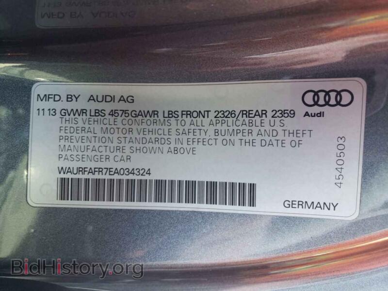 2014 Audi A5 (VIN WAURFAFR7EA034324) — photo 10 of 10