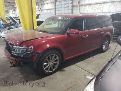 2014 Ford FLEX Flex Limit, red — VIN 2FMHK6D85EBD16298, Copart