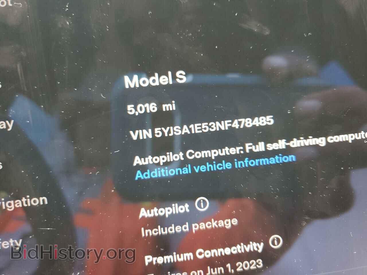 2022 TESLA MODEL S - VIN: 5YJSA1E53NF478485 - Photo 8