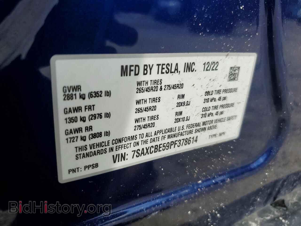 2023 TESLA MODEL X - VIN: 7SAXCBE59PF378614 - Photo 12