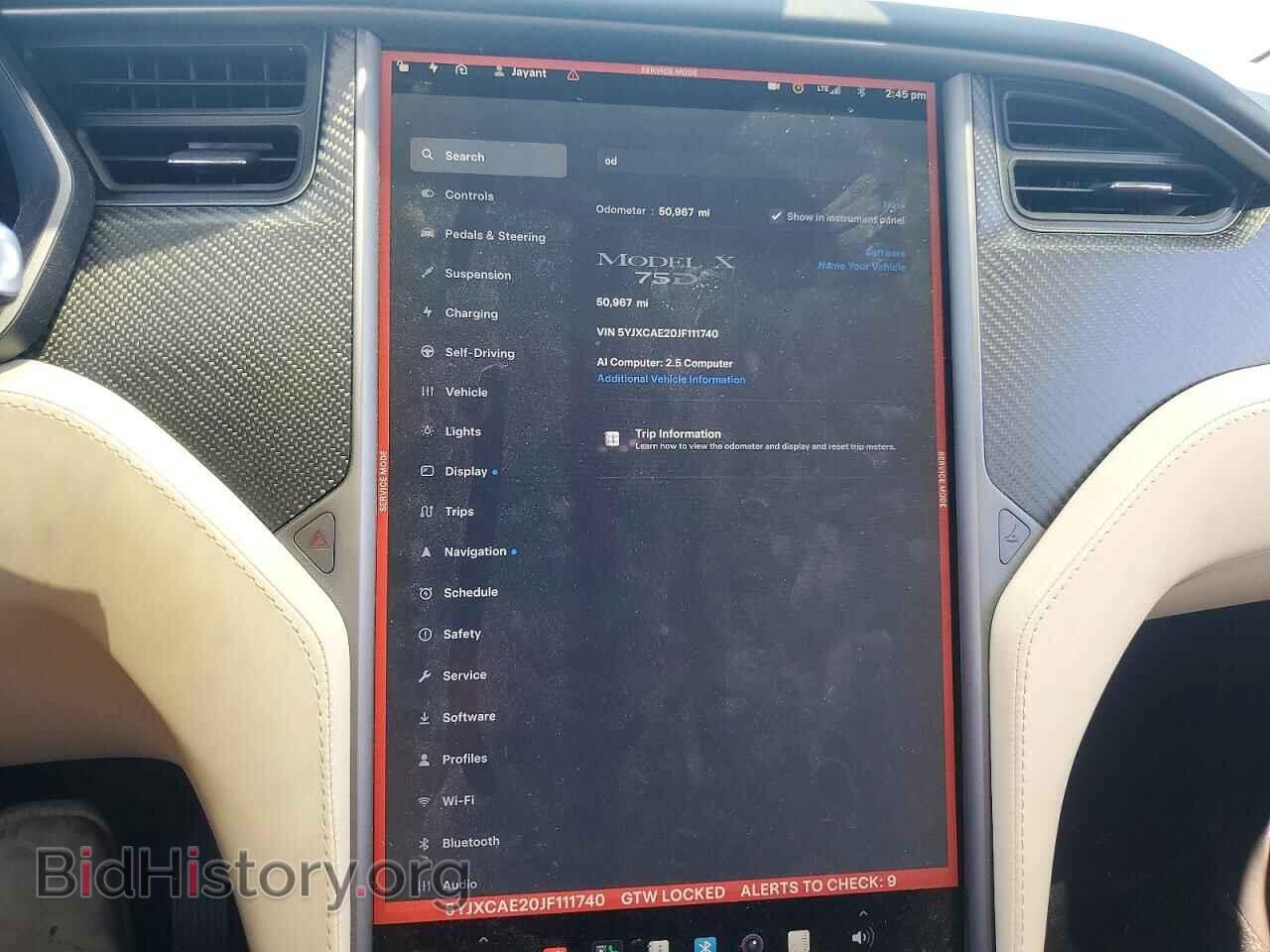 2018 TESLA MODEL X - VIN: 5YJXCAE20JF111740 - Photo 9