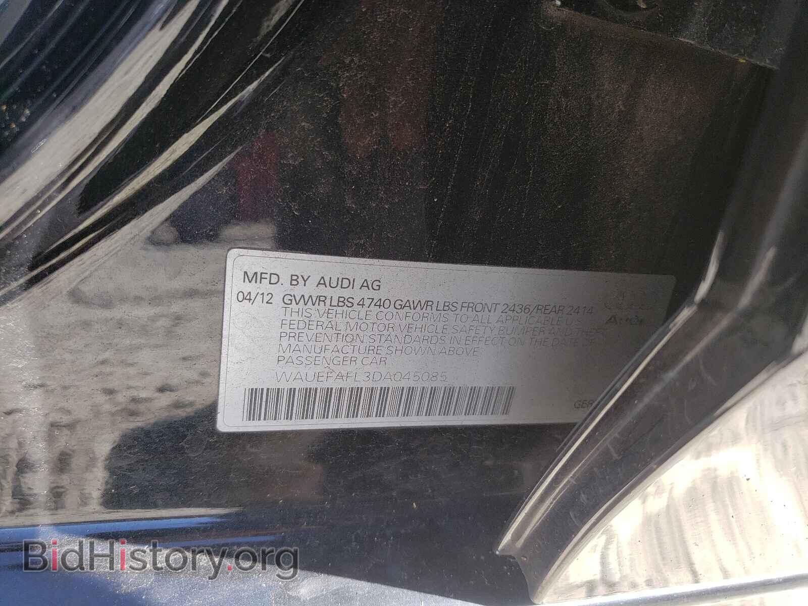 2013 AUDI A4 - VIN: WAUEFAFL3DA045085 - Photo 10