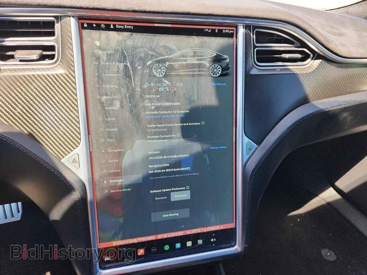 2014 TESLA MODEL S - VIN: 5YJSA1H29EFP63869 - Photo 9