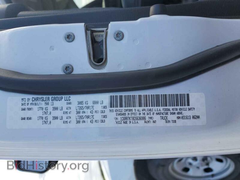 2013 RAM 1500 (VIN 1C6RR7KT8DS636986) — photo 12 of 14