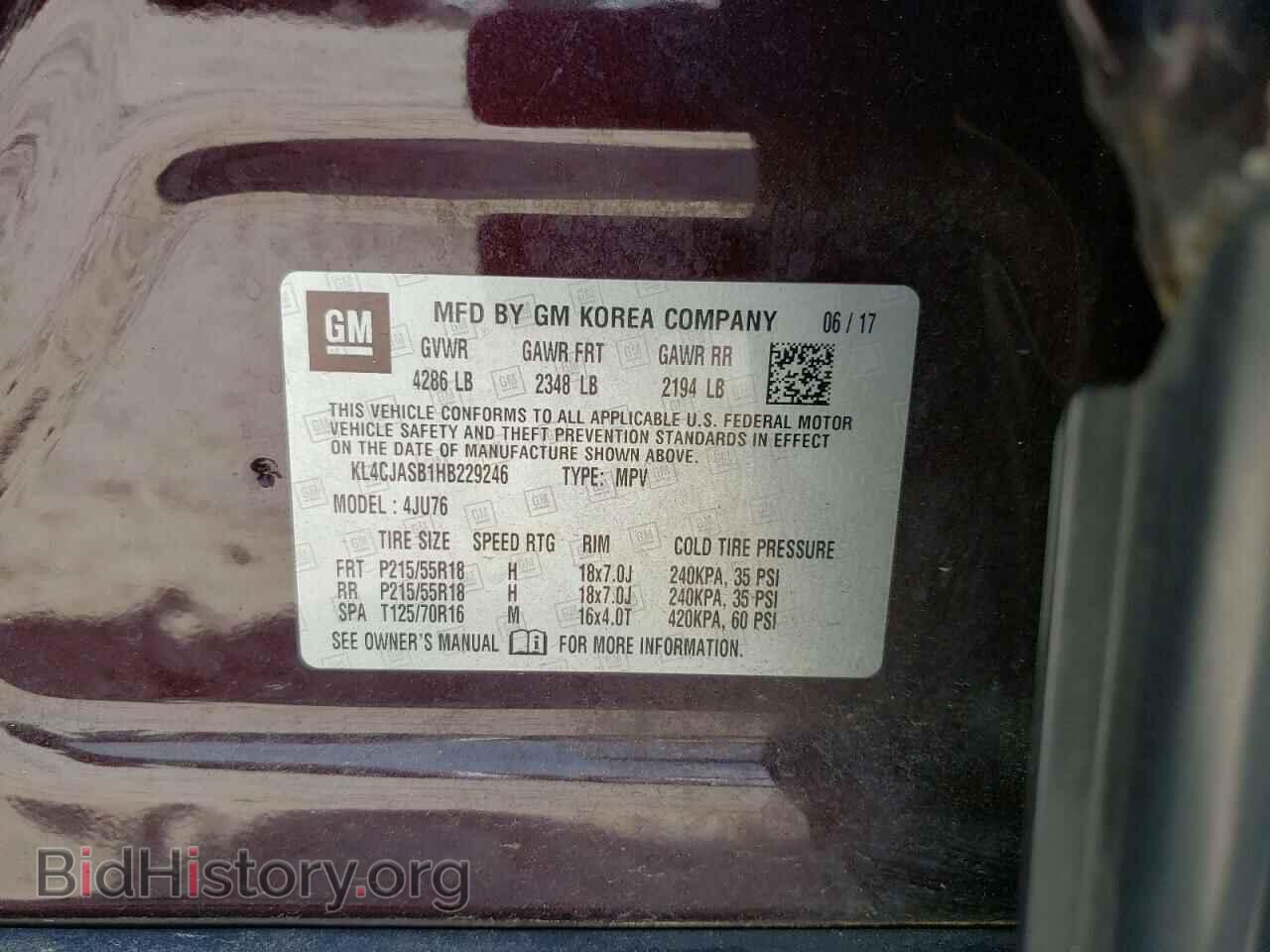 2017 BUICK ENCORE - VIN: KL4CJASB1HB229246 - Photo 13