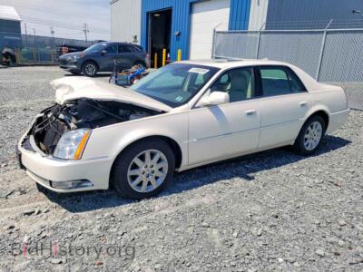 2011 Cadillac DTS Premium Collection, cream — VIN 1G6KH5E64BU117266, Copart