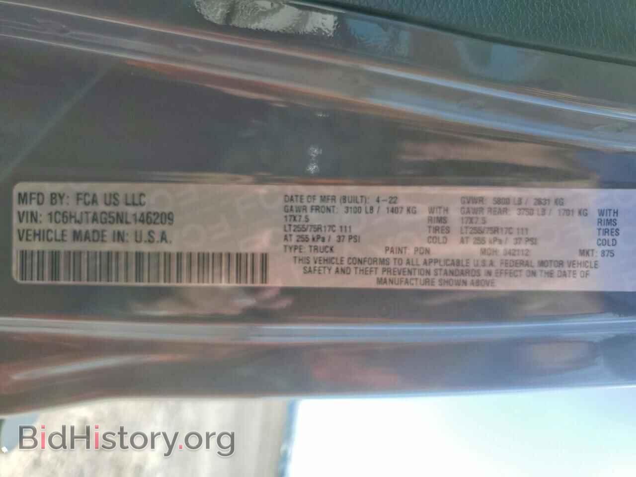 2022 JEEP GLADIATOR - VIN: 1C6HJTAG5NL146209 - Photo 12