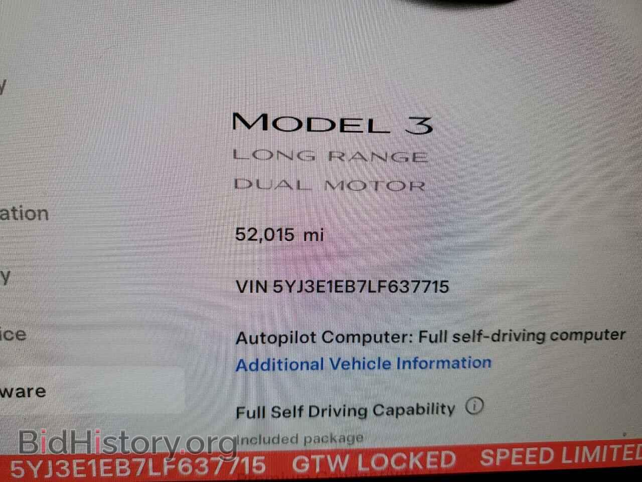 2020 TESLA MODEL 3 - VIN: 5YJ3E1EB7LF637715 - Фото 9