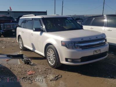 2013 Ford FLEX Flex SEL, белый — VIN 2FMGK5C85DBD06912, Copart