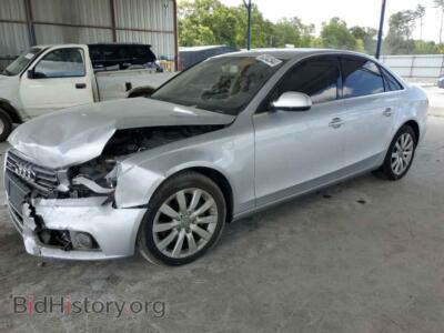 2012 Audi A4 Premium, серебристый — VIN WAUDFAFL7CA116539, Copart